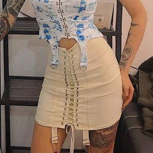 Brand new cream color summer skirt